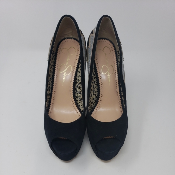 Jessica Simpson CALYPSO Leather Platform Stilettos - Picture 8 of 8